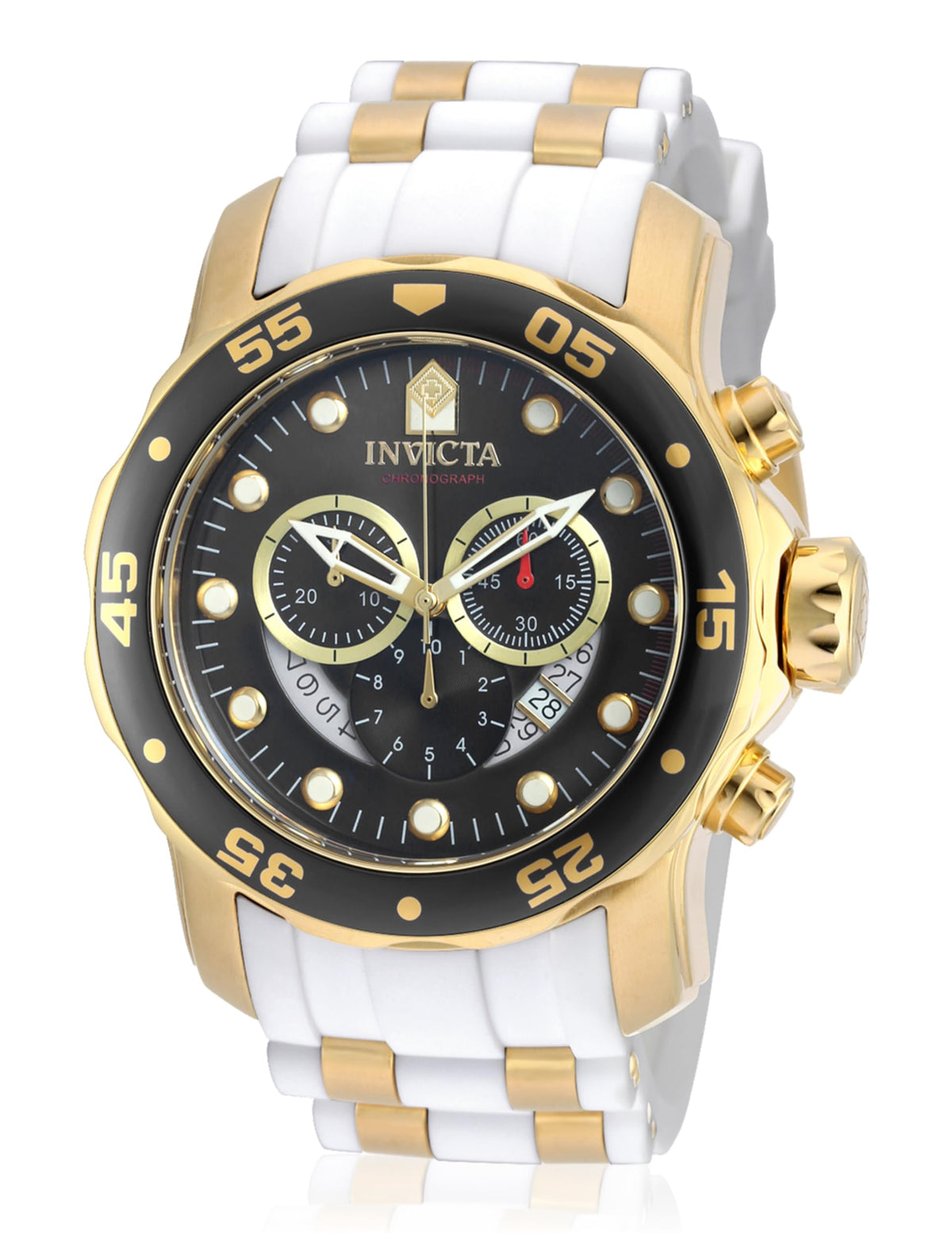 Invicta Men'S Pro Diver Quartz Watch - Black Stainless Steel Analog Display, Model 20289