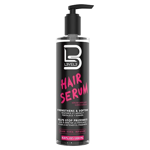 L3 Level 3 Hair Serum - Repairs Damaged Hair, Reduces Frizz, Softens - 6.8 oz Smoothing