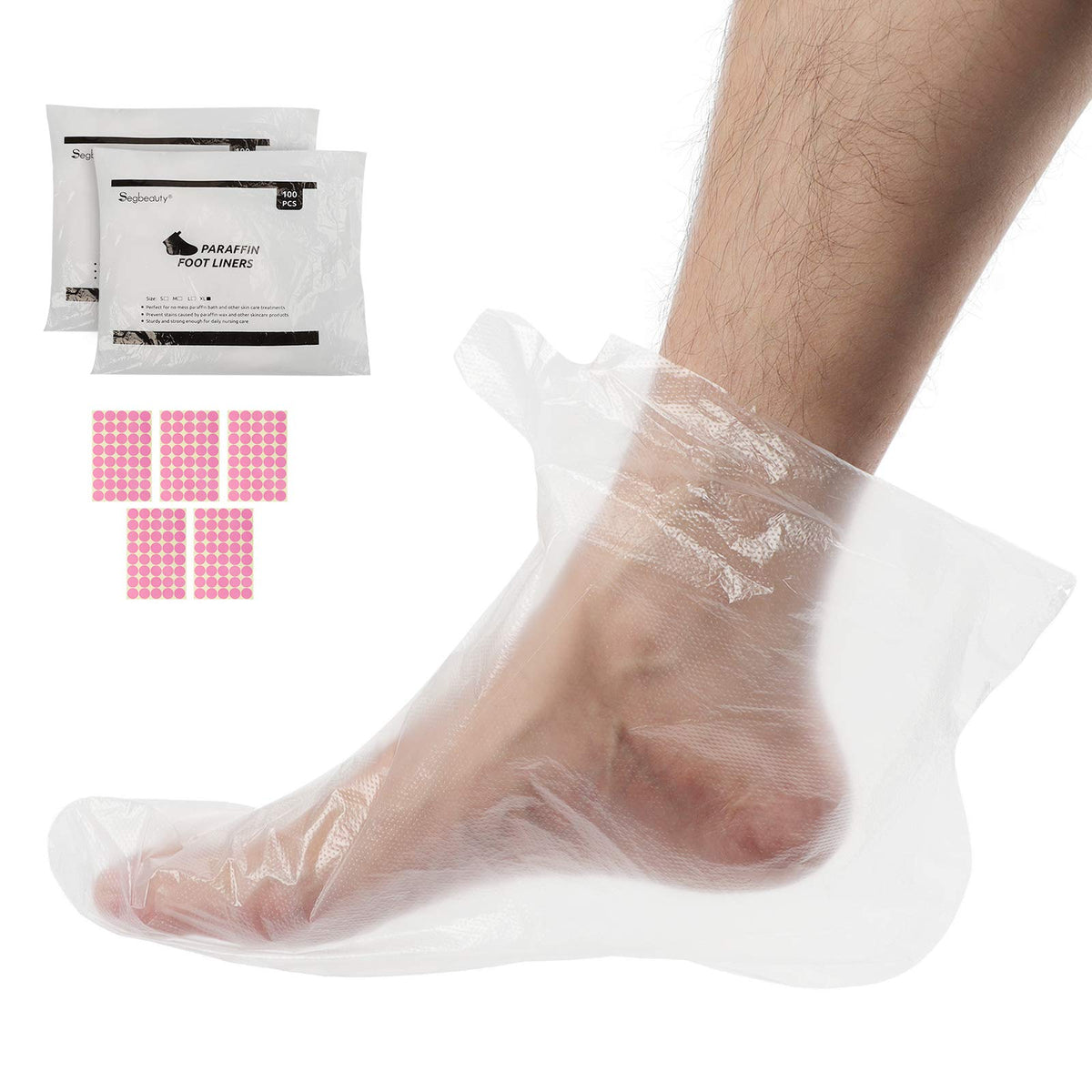 Segbeauty 200Pcs Extra Large Paraffin Wax Bath Liners For Foot - Thick Plastic Therapy Socks