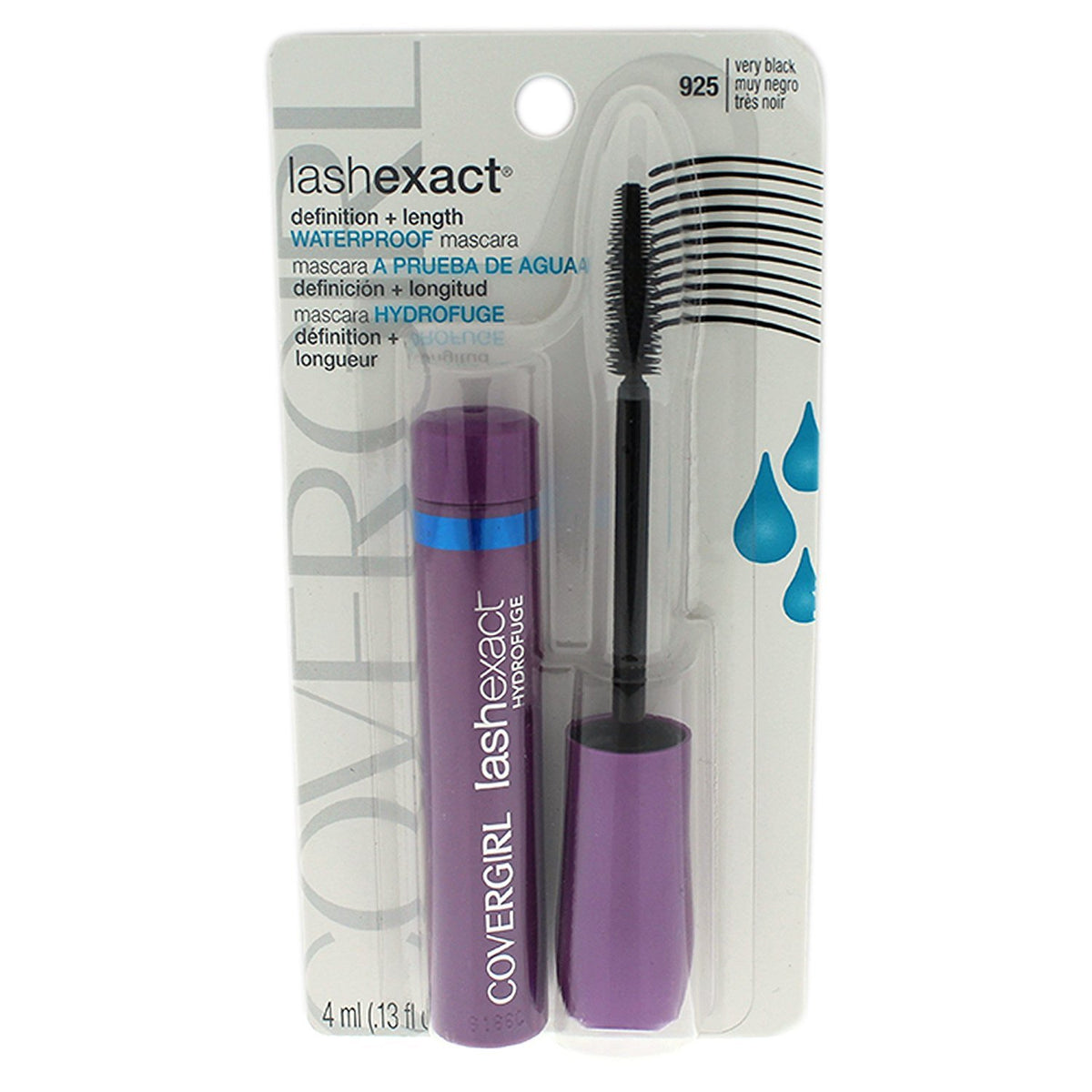 Covergirl Lash Exact Waterproof Mascara, Very Black, 0.44 Oz - Long-Lasting Definition