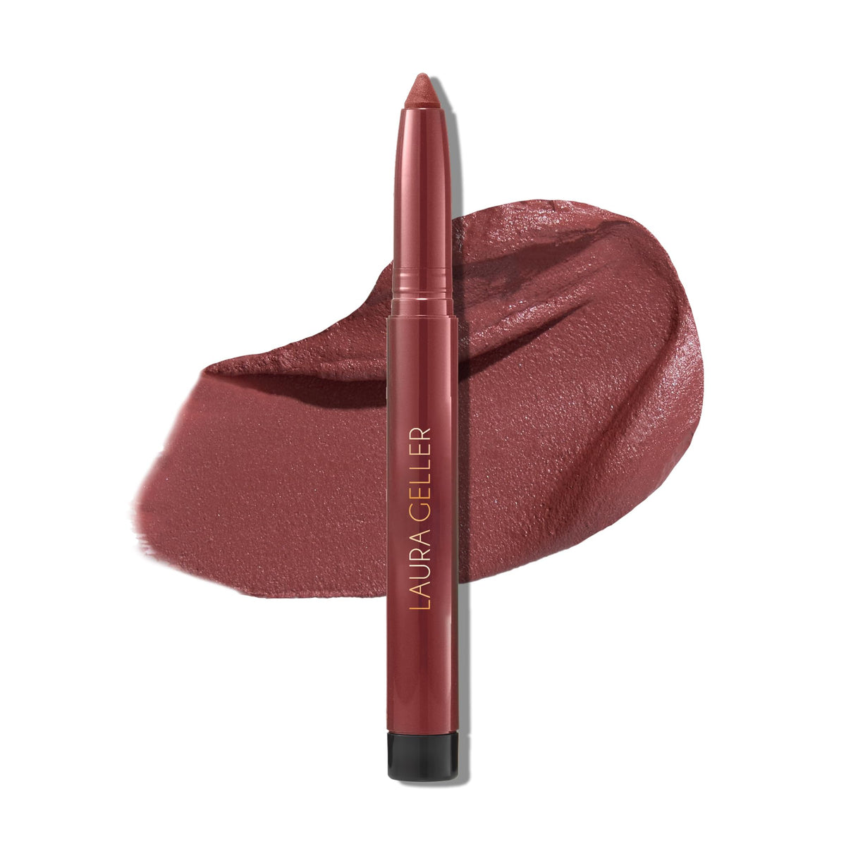 Laura Geller Kajal Longwear Matte Lip Color - Transfer Proof Mulberry, Built-In Sharpener