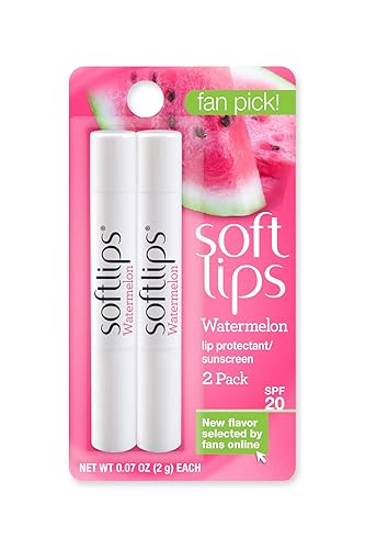 Softlips Watermelon Lip Remedies, 0.07 Oz, 2 Count, Pack Of 12 - Moisturizing Balm