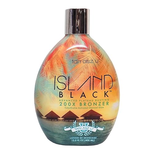 Tan Asz U Island Black 200X Bronzer - 13.5 Oz. Plateau Busting Tanning Lotion