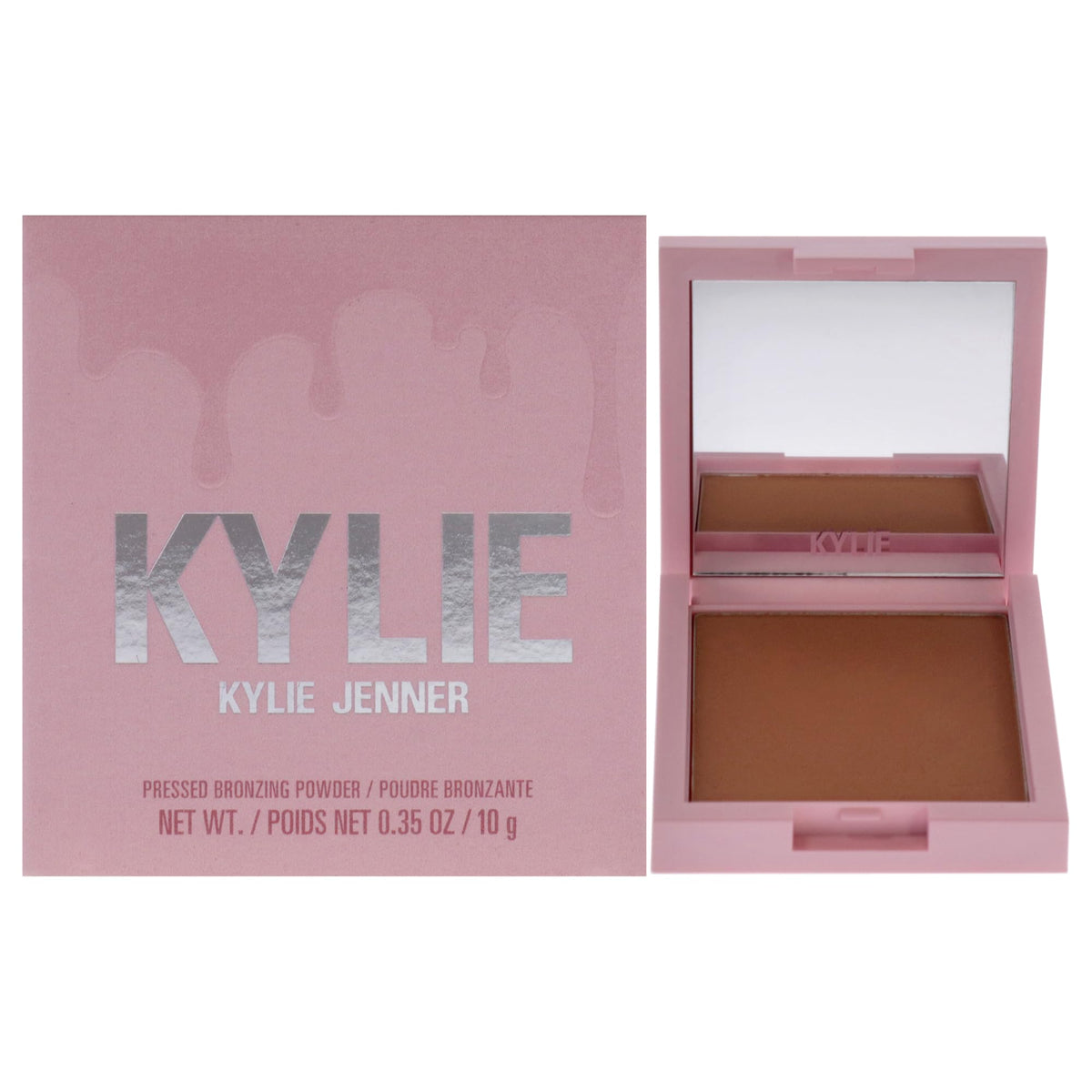 Kylie Cosmetics Pressed Bronzing Powder - 100 Khaki, Medium Warm Bronze, 0.35 Oz Bronzer