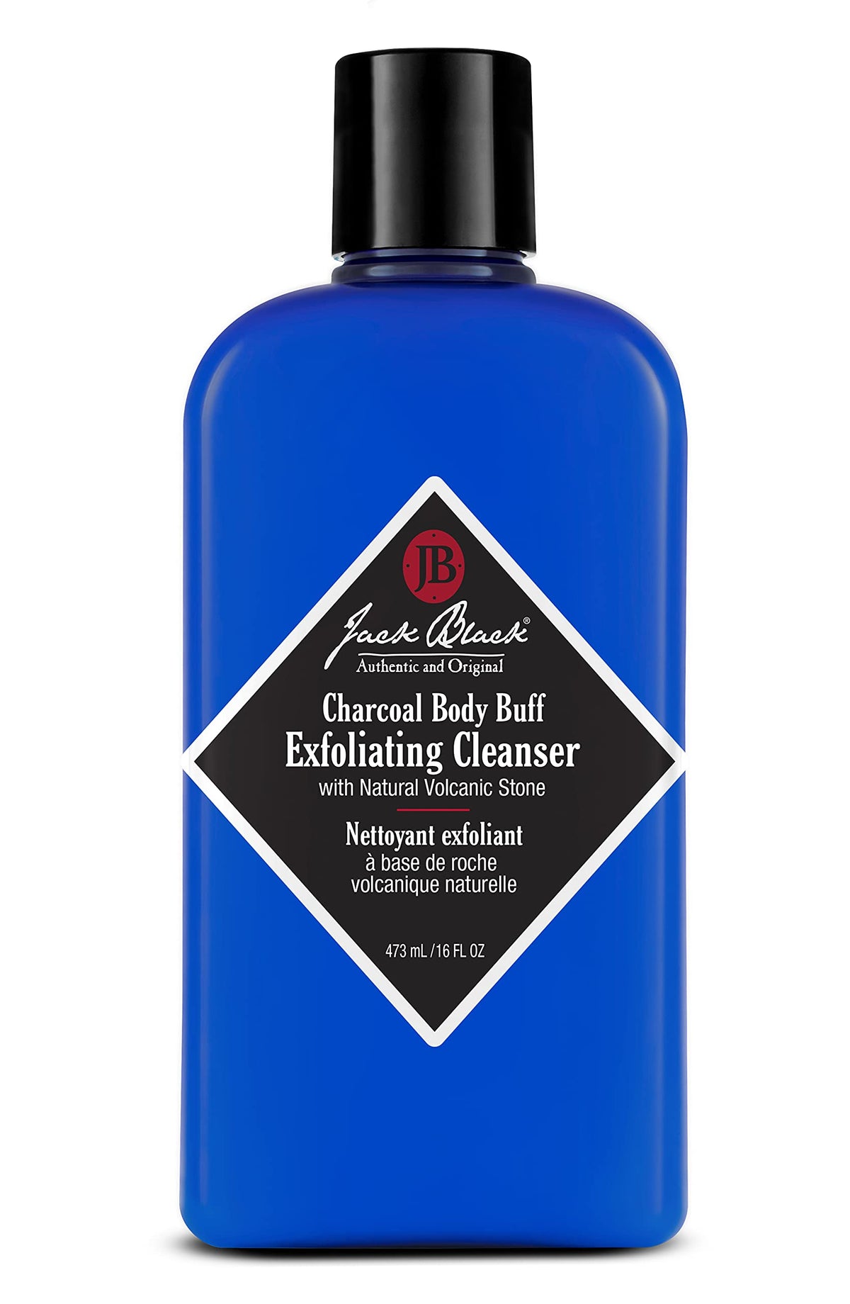 Jack Black Charcoal Body Buff Exfoliating Cleanser - 16 Oz. Exfoliate & Refresh Skin