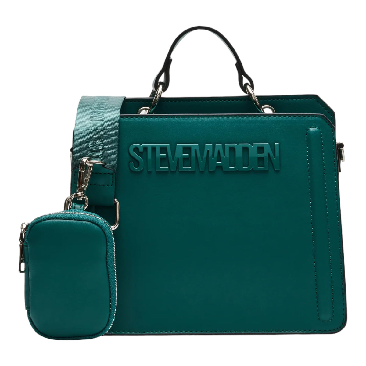 Steve Madden Evergreen Satchel - Stylish Faux Leather Bag, One Size