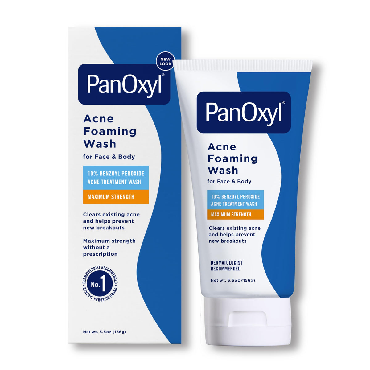 Panoxyl Acne Foaming Wash 10% Benzoyl Peroxide, Maximum Strength, 5.5 Oz