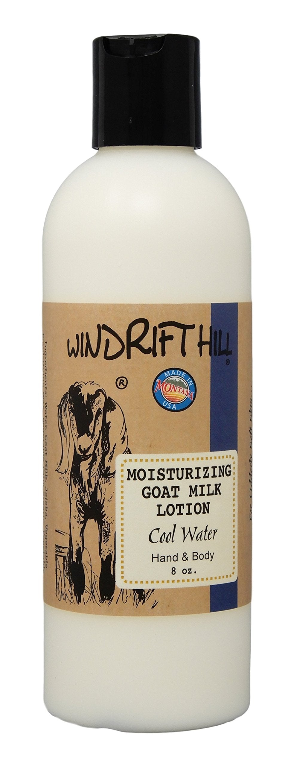 Windrift Hill Goat'S Milk Lotion - 8 Fl Oz, Moisturizing In Cool Water Scent