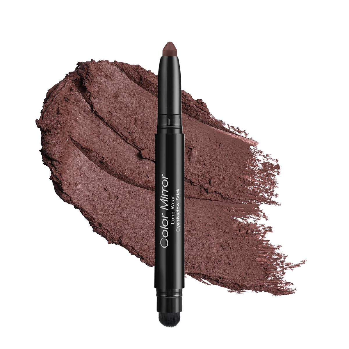 Color Mirror Matte Cream Eye Shadow Stick, Waterproof Dark Red, 0.47 Oz, Smudge-Proof, Brush Included