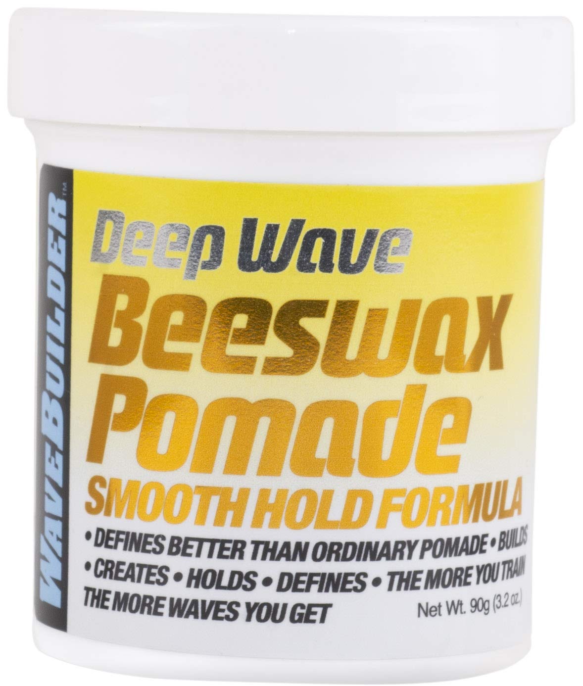 Wavebuilder Deep Wave Beeswax Pomade - Smooth Hold, 3.2 Ounce, Ideal For Waves