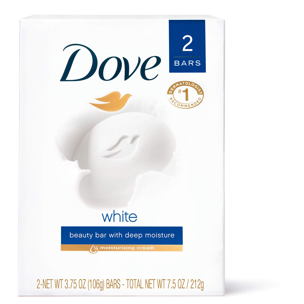 Dove Beauty Bar Gentle Cleanser With Moisturizing Cream, 4 Oz, 2 Bars - Soft, Smooth Skin