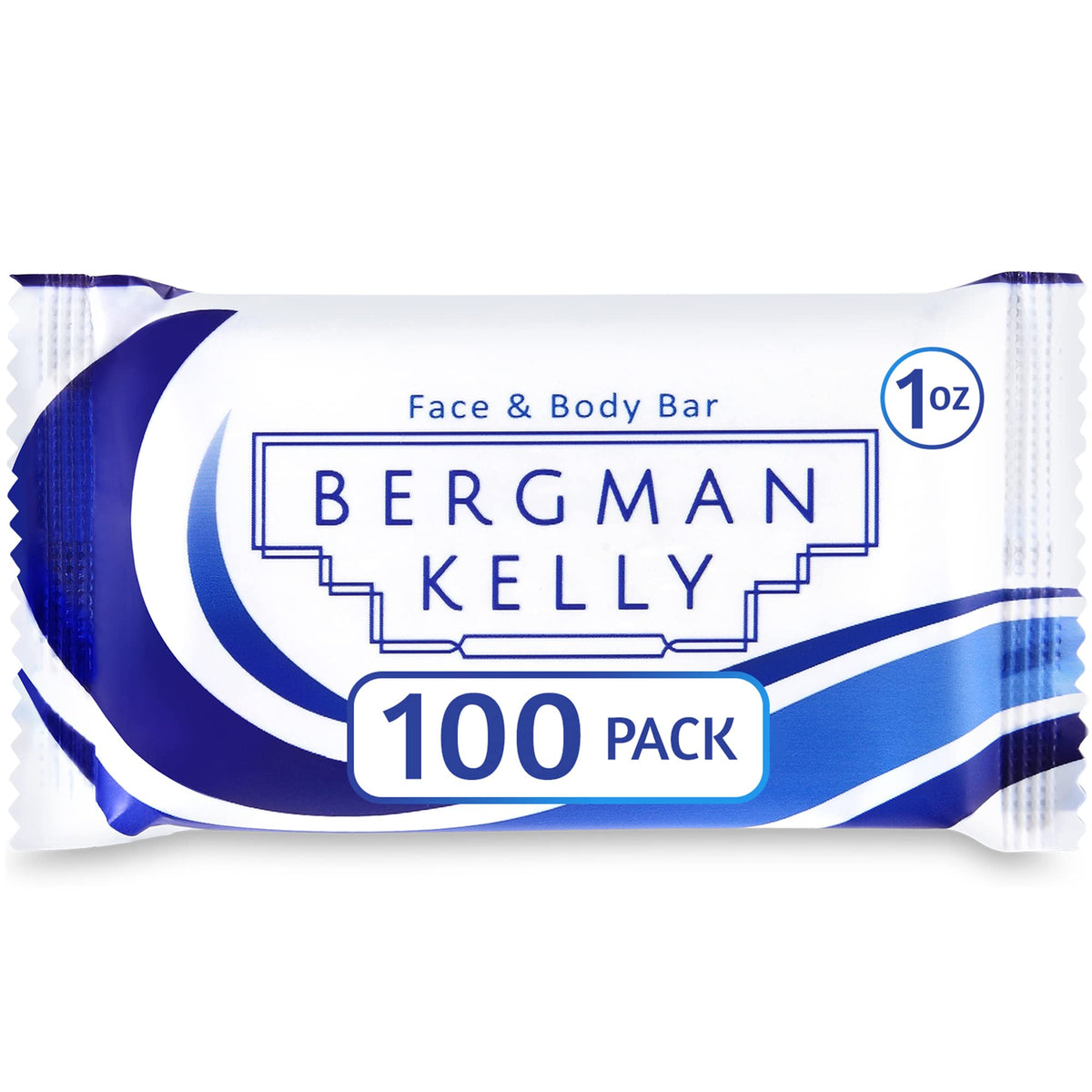 Bergman Kelly Hotel Soap Bars - White Tea, 1 Oz, 100 Pk - Mini Travel Size Amenities Soap