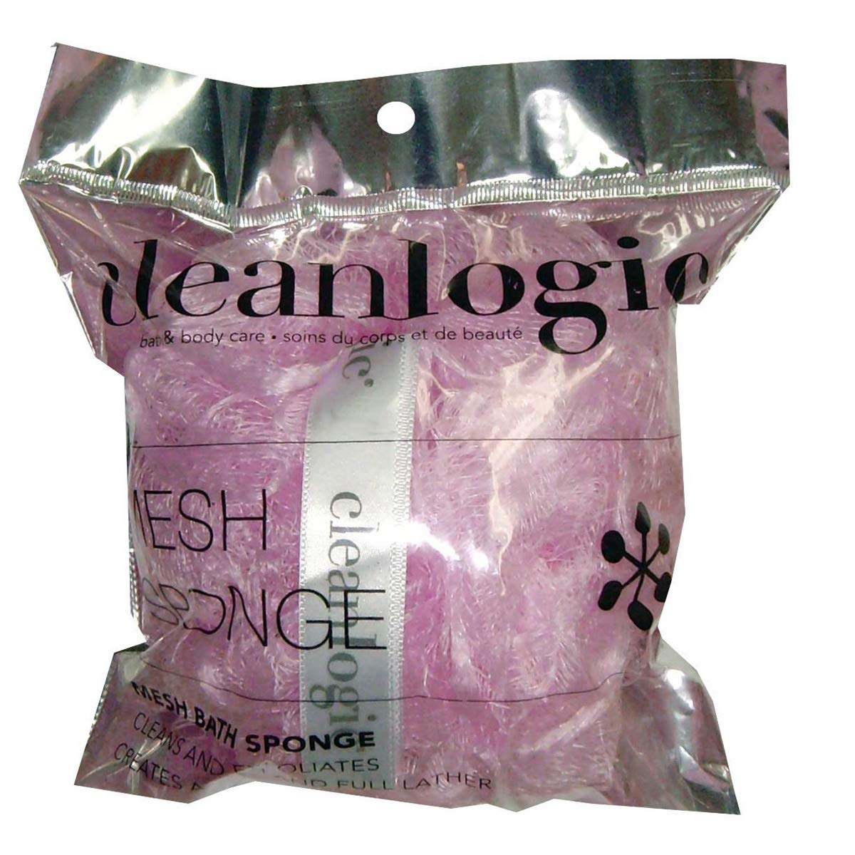 Cleanlogic Mesh Bath Sponge - 50G, Loofah Material, 1 Count - Ideal For Exfoliating Skin