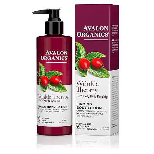 Avalon Organics Wrinkle Therapy Firming Body Lotion, 8 Oz, Pack Of 2 - Anti-Aging Moisturizer