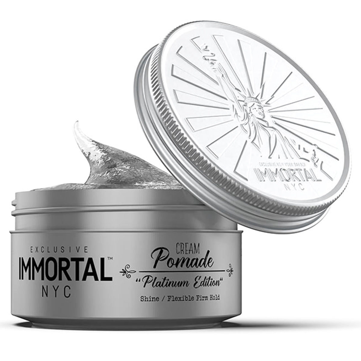 Immortal Nyc Hair Styling Cream Pomade - Strong Hold, Water-Based, All Natural, 5.07 Oz