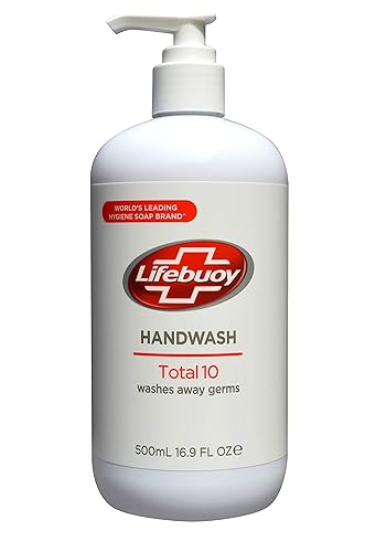 Lifebuoy Total 10 Hand Wash, 16.9 Fl Oz - Antibacterial Liquid Soap By Dorzu