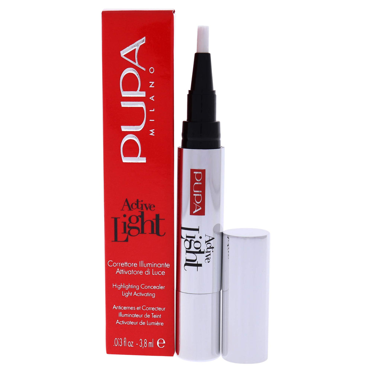 PUPA Milano Active Light Highlighting Concealer  Minimizes Signs Of Fatigue  Gives The Complexion A Fresh And Radiant Appearan