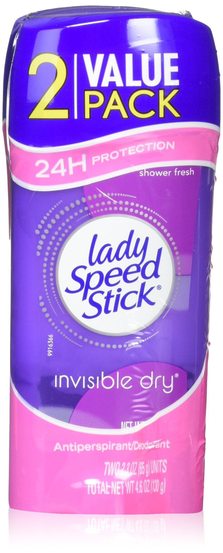 Lady Speed Stick Invisible Dry Antiperspirant Deodorant, 2.3 Ounce, Long-Lasting Protection