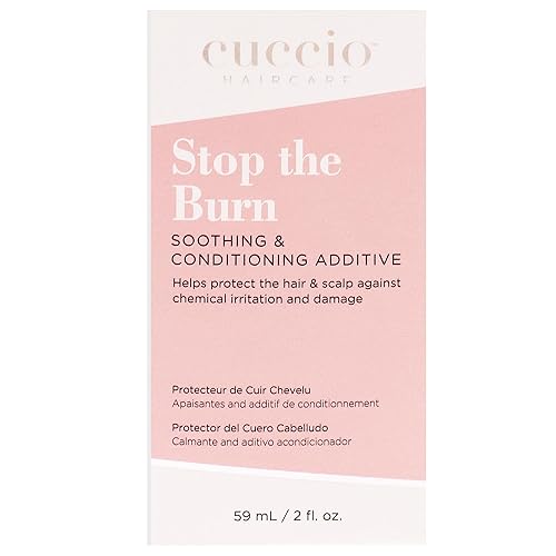 Cuccio Haircare Stop The Burn Conditioner - Prevents Chemical Burn & Scalp Irritation, 2 Oz