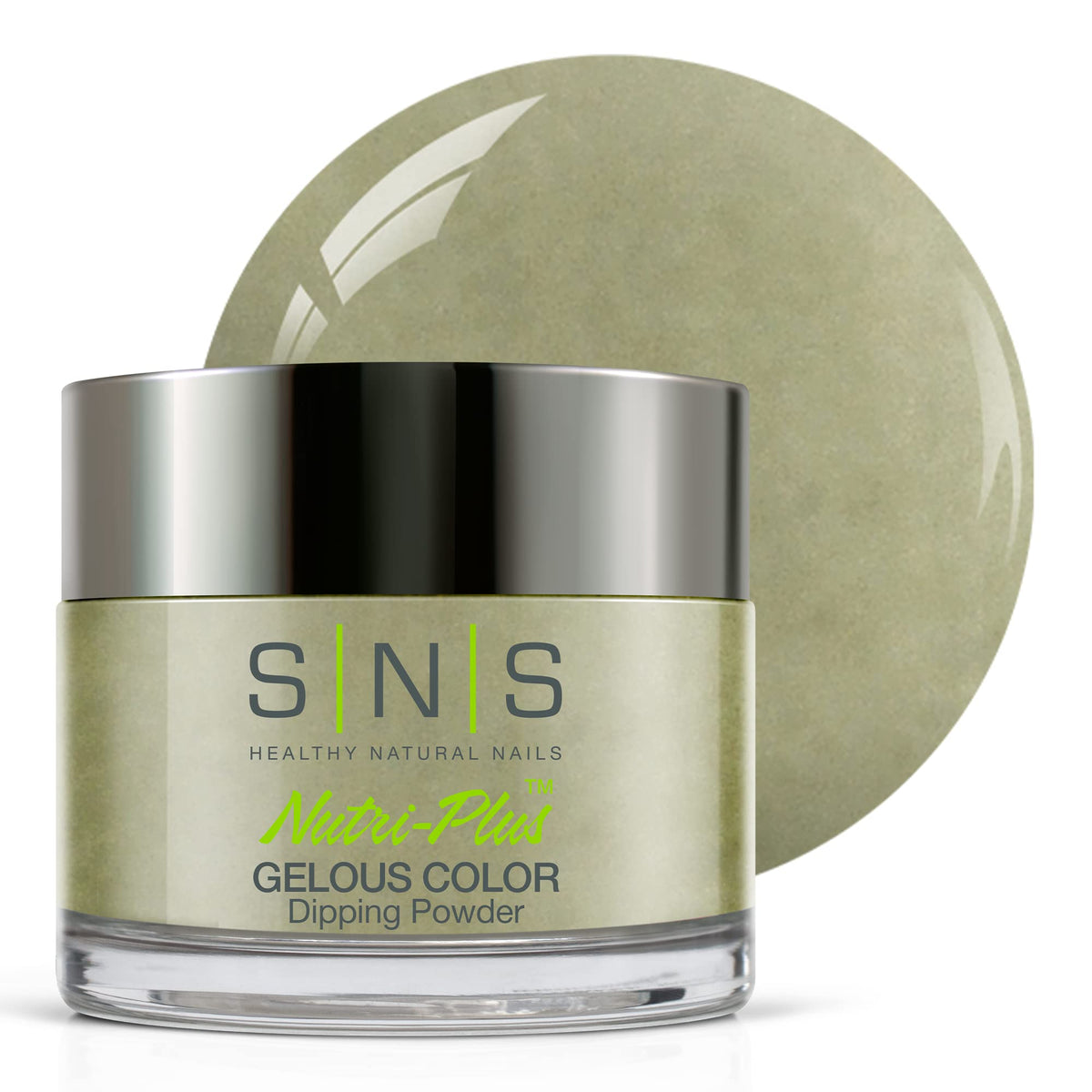 Sns Nail Dip Powder - Glistening Waters Green, Long-Lasting 14 Days, No Uv Lamp, 1 Oz