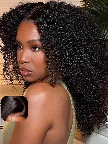 Beauty Forever Kinky Curly 13x4 HD Lace Wig 20 Inch - Pre Cut, Glueless, Human Hair, 150