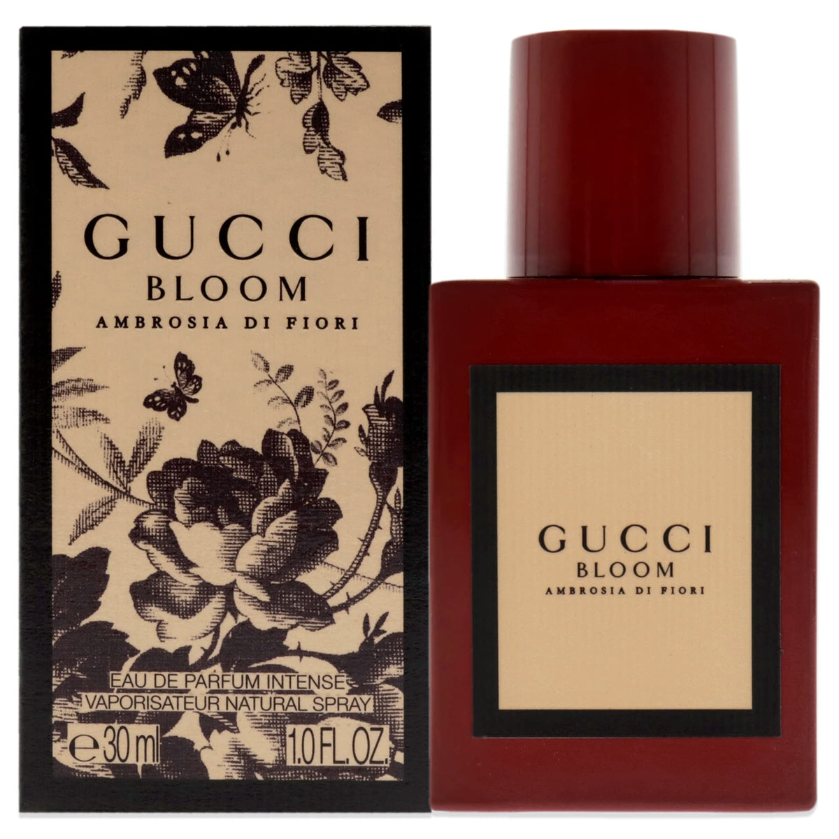 Gucci Bloom Ambrosia di Fiori EDP Spray for Women, 1 oz - Floral Fragrance, Elegant Scent, Luxury Perfume