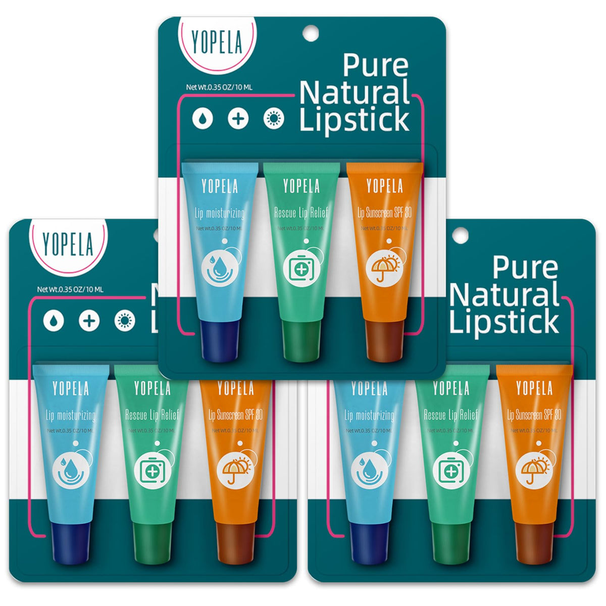 Yopela Lip Sunscreen Spf 30 - Moisturizing & Repair Package, 9 Flavors, Perfect For Mother'S Day