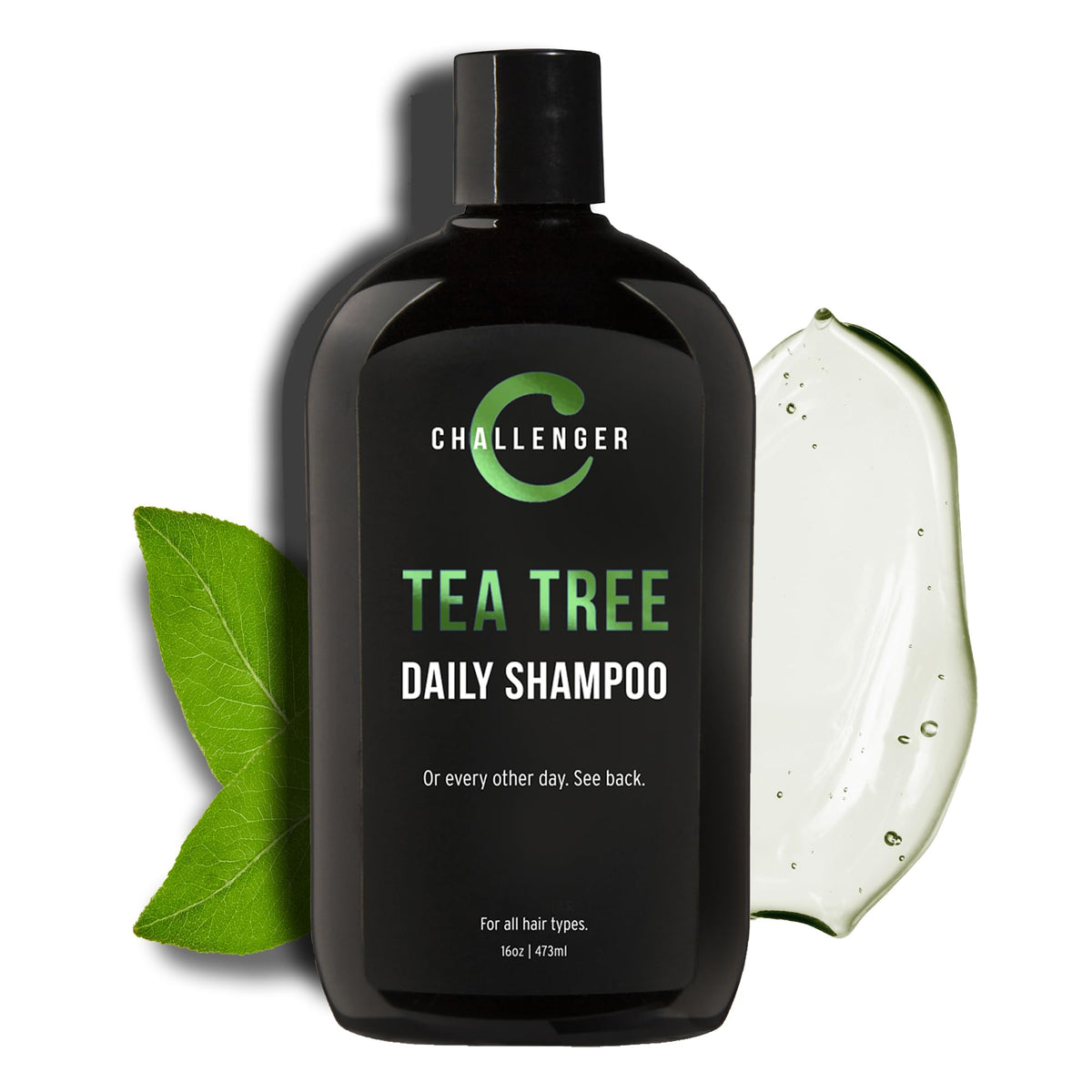 Challenger Tea Tree Shampoo For Men | Itchy & Dry Scalp Relief | Sulfate Free | 16Oz