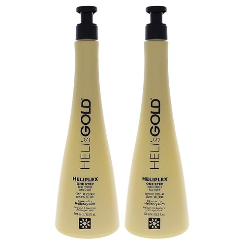 Helis Gold Heliplex One Step Hair Serum For Unisex, 16.9 Oz, Pack Of 2 - Cranberry