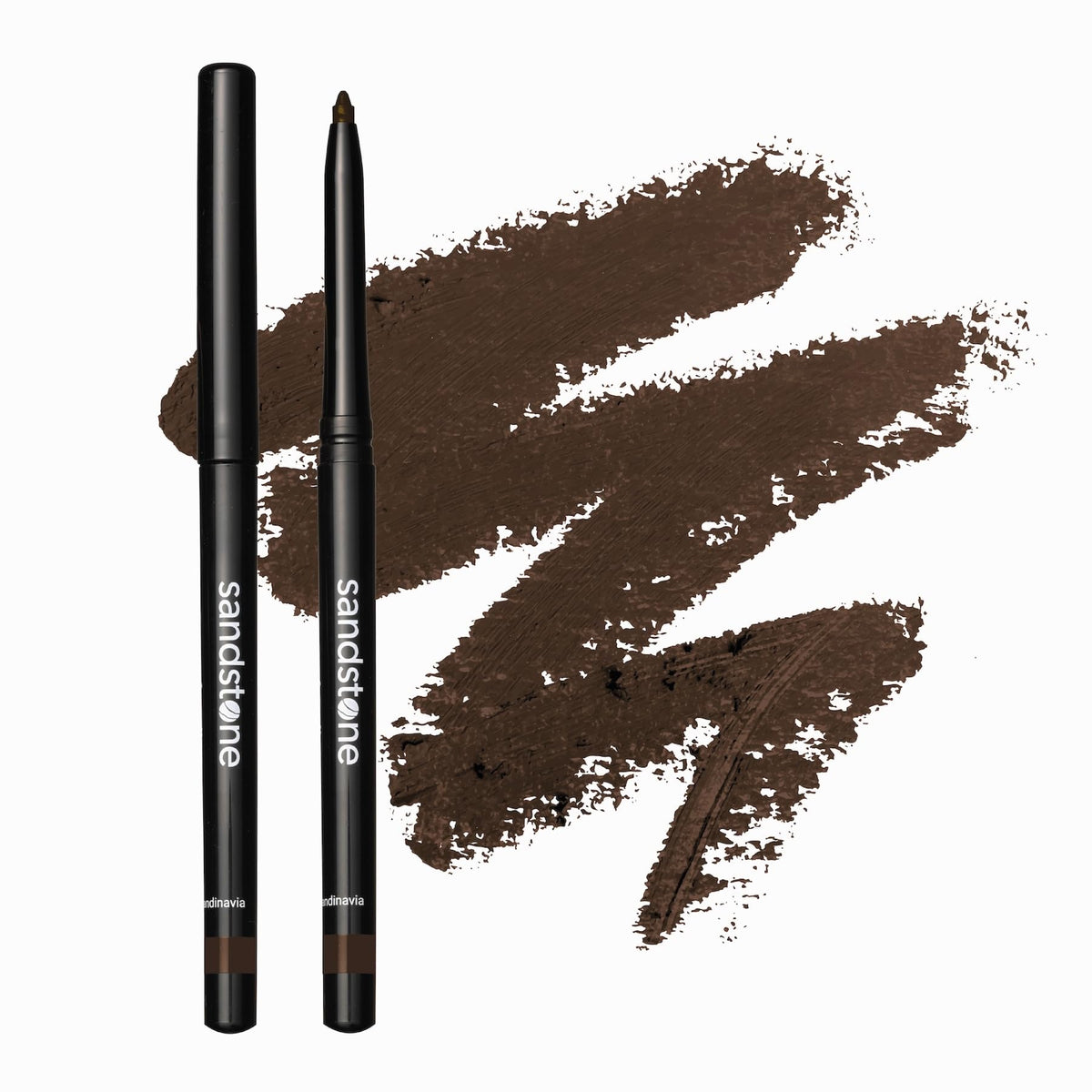 Sandstone Scandinavia Brown Waterproof Eyeliner Pencil - Vegan, Smudge Proof, Hypoallergenic