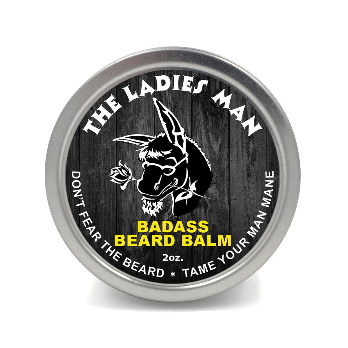 Badass Beard Care Beard Balm - The Ladies Man Scent, 2 Oz - Natural Hydrating Formula