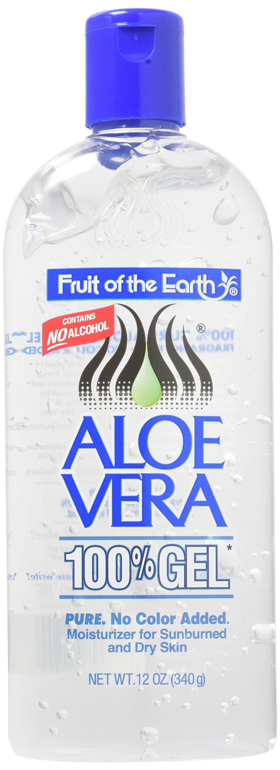 Fruit Of The Earth Aloe Vera Gel 12 Oz - 2 Pack Bundle, Moisturizing Skin Care