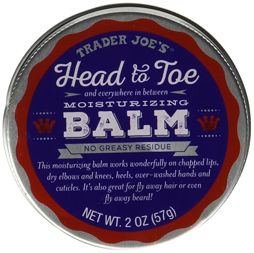 Trader Joe'S Head To Toe Moisturizing Balm & Beard Balm, 2 Oz, Grey