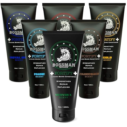 Bossman Beard Conditioner Variety Pack - 6 Scents Of Softener & Moisturizer For Men