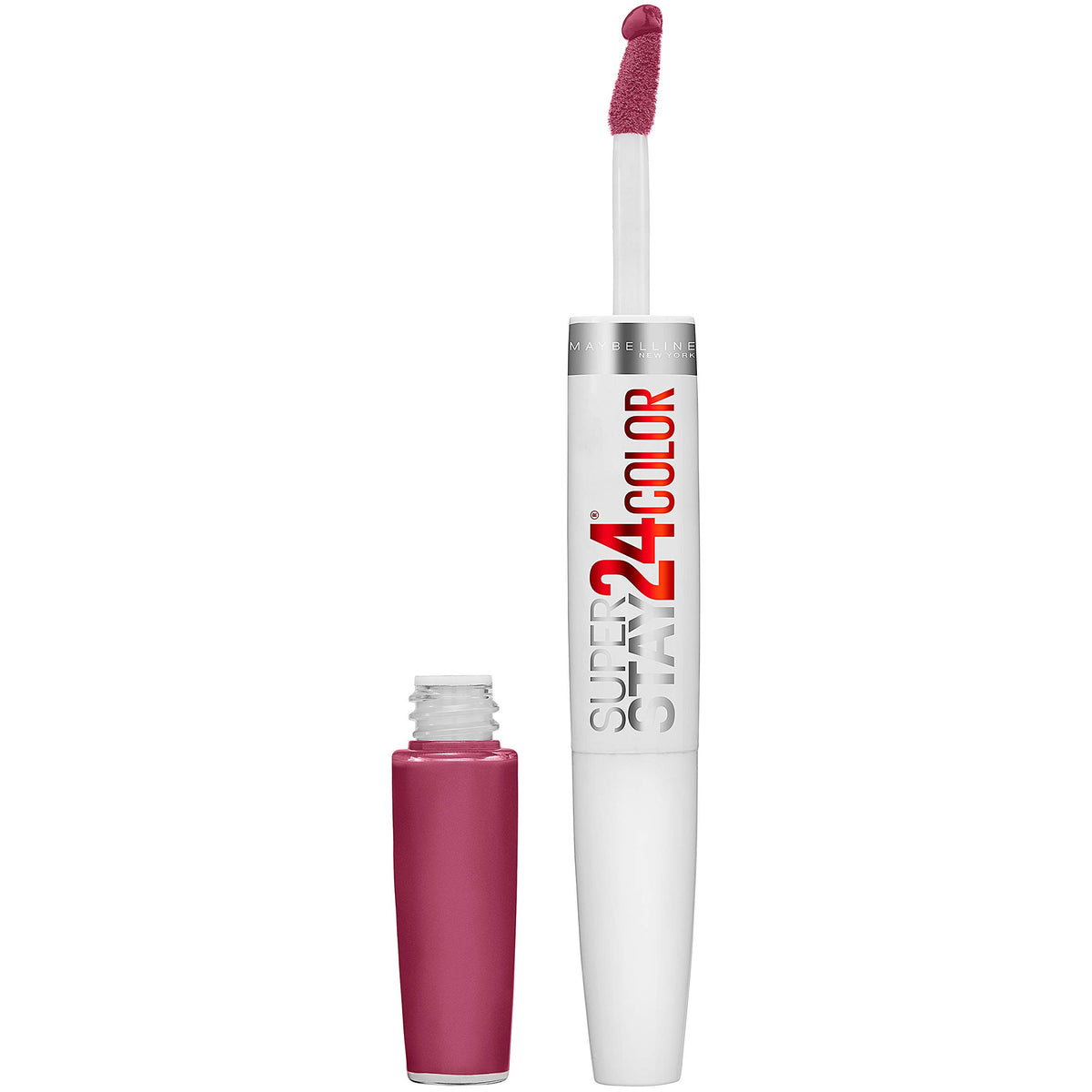 Maybelline Super Stay 24 Liquid Lipstick, Relentless Ruby, Long Lasting, 0.08 Fl Oz