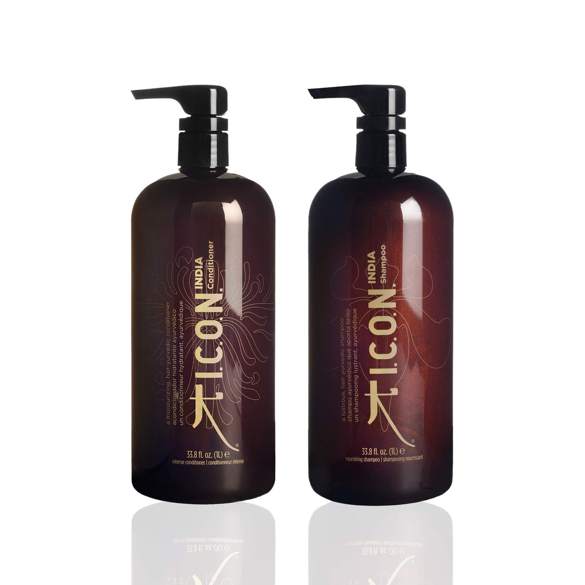 I.C.O.N. India Shampoo & Conditioner Combo - Salon-Quality Hair Care, 33.8 Fl Oz (Pack Of 2