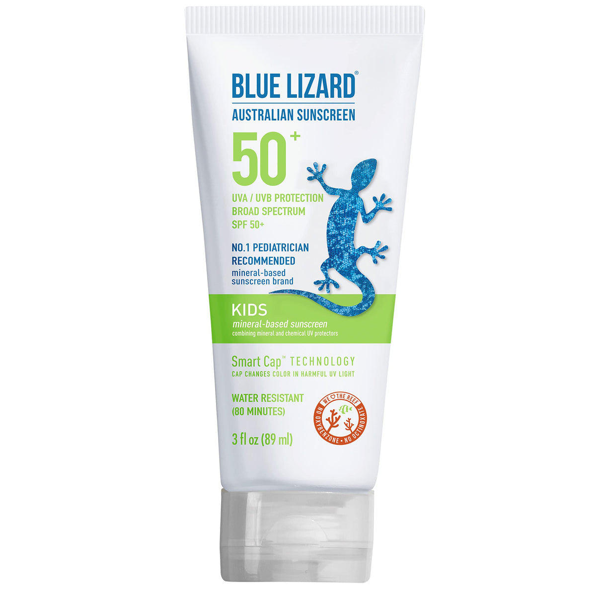 Blue Lizard Kids Sunscreen Lotion Spf 50+ - Mineral-Based, 3 Oz - Water Resistant, Safe For Kids