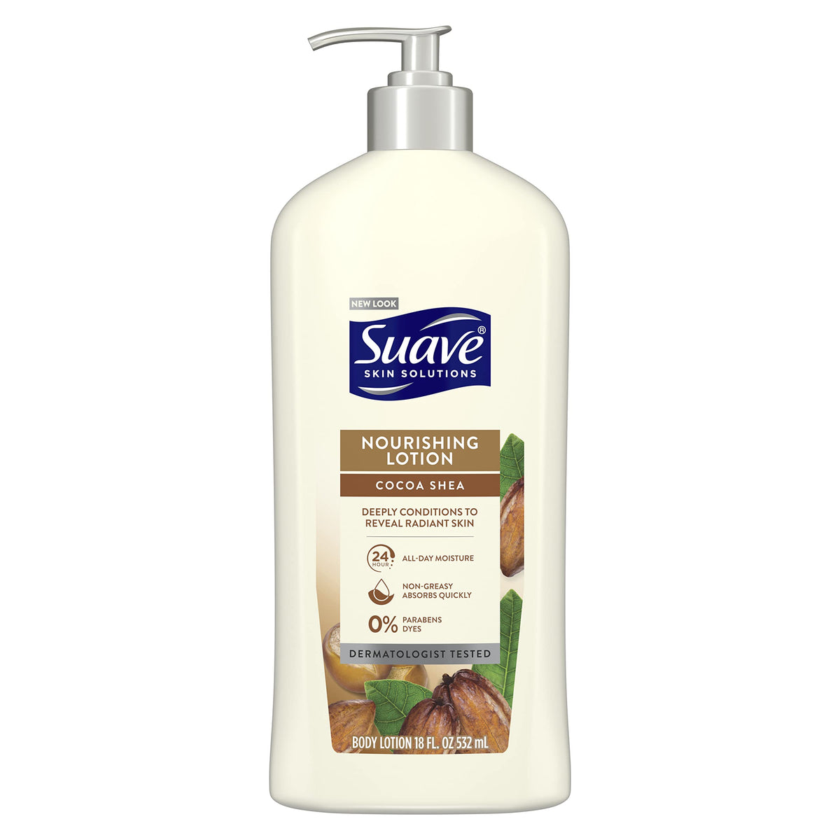 Suave Cocoa Butter & Shea Body Lotion 18 Oz - Moisturizing Skin Care For Dry Skin