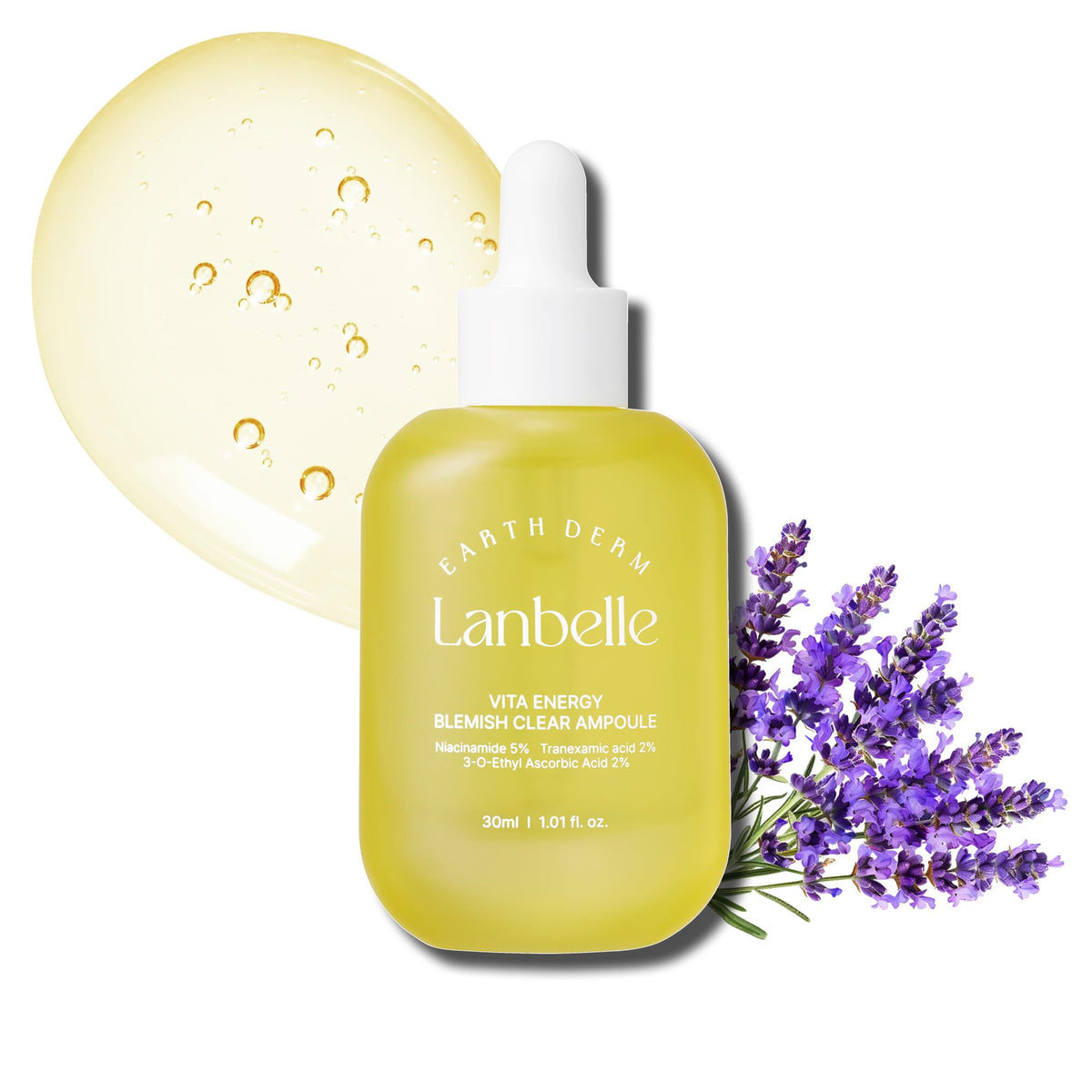 Lanbelle Vita Energy 83% Vitamin C Serum With Niacinamide & Lemon Water For Radiant Skin 1.7 Fl Oz