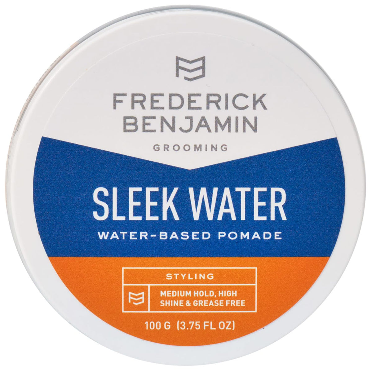 Frederick Benjamin Sleek Water Pomade For Men - Medium Hold, High Shine, Argan Oil, 3.75Oz