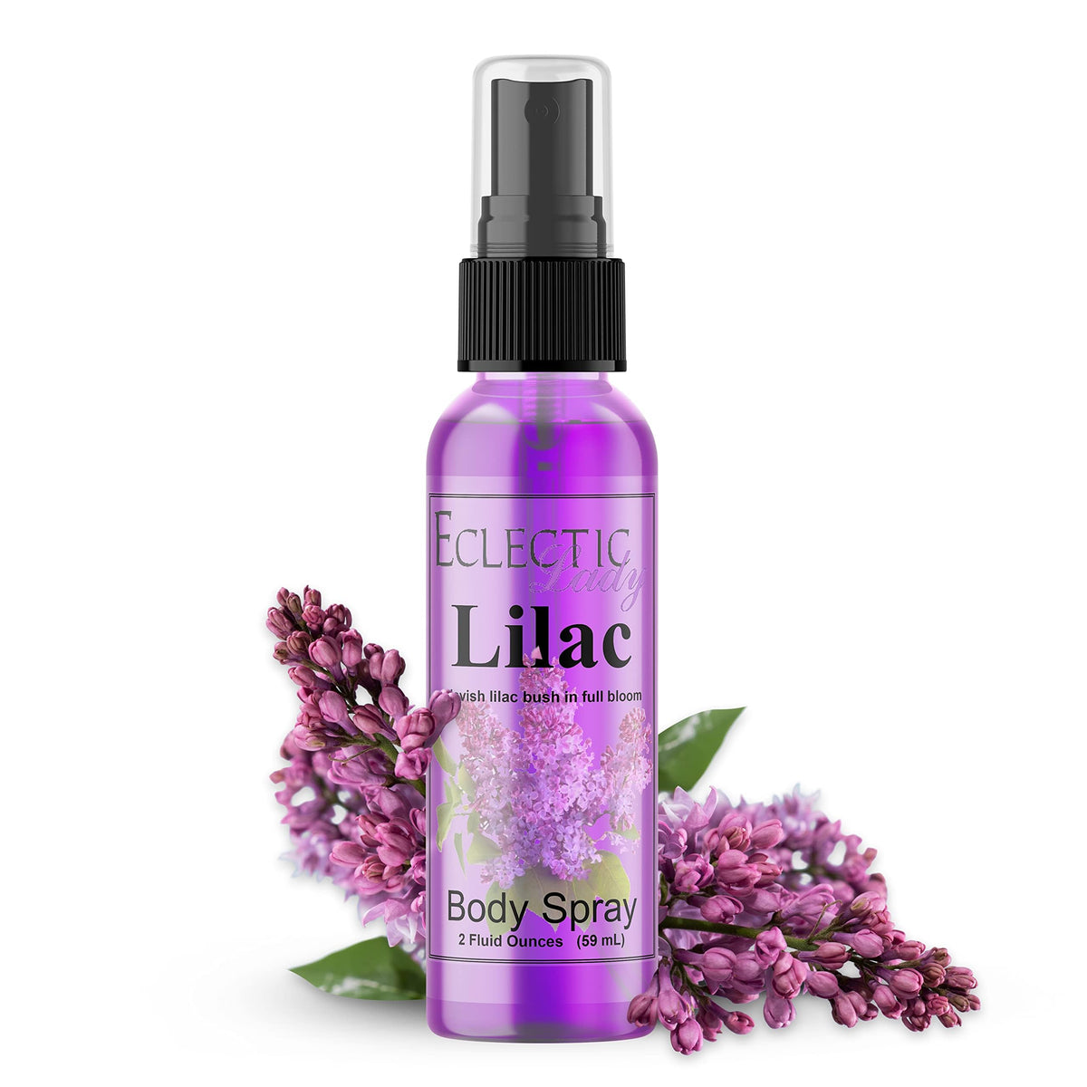 Eclectic Lady Lilac Body Spray for Women, 2 Oz - Long-Lasting Floral Perfume, Refreshing Aroma