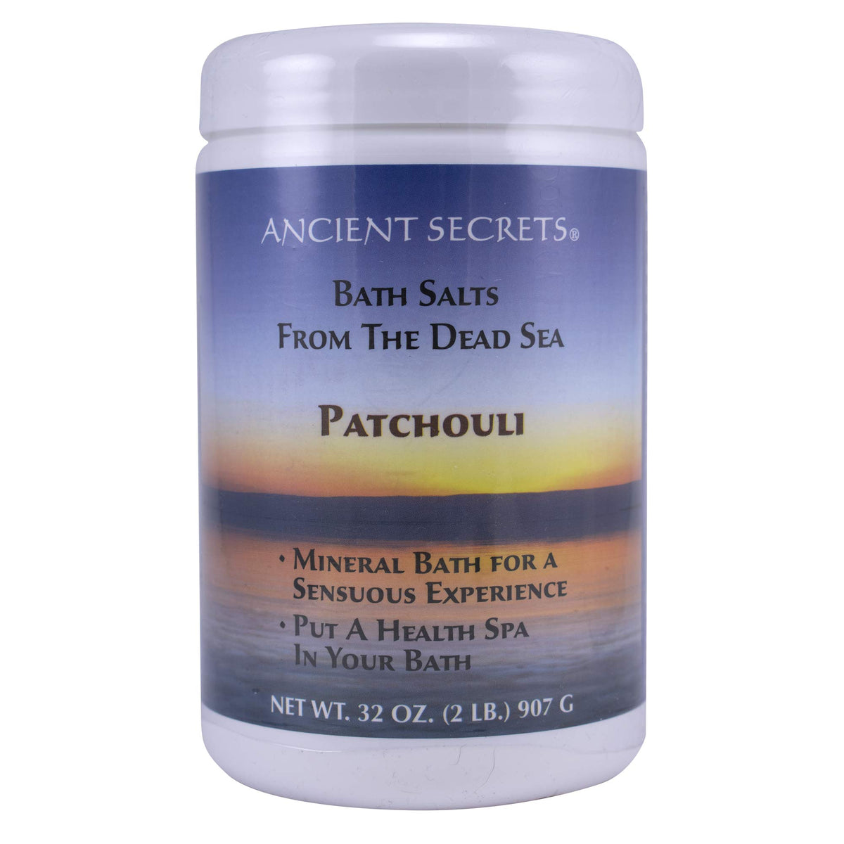 Ancient Secrets Mineral Baths Aromatherapy Dead Sea Patchouli 32 Oz (Pack Of 2)