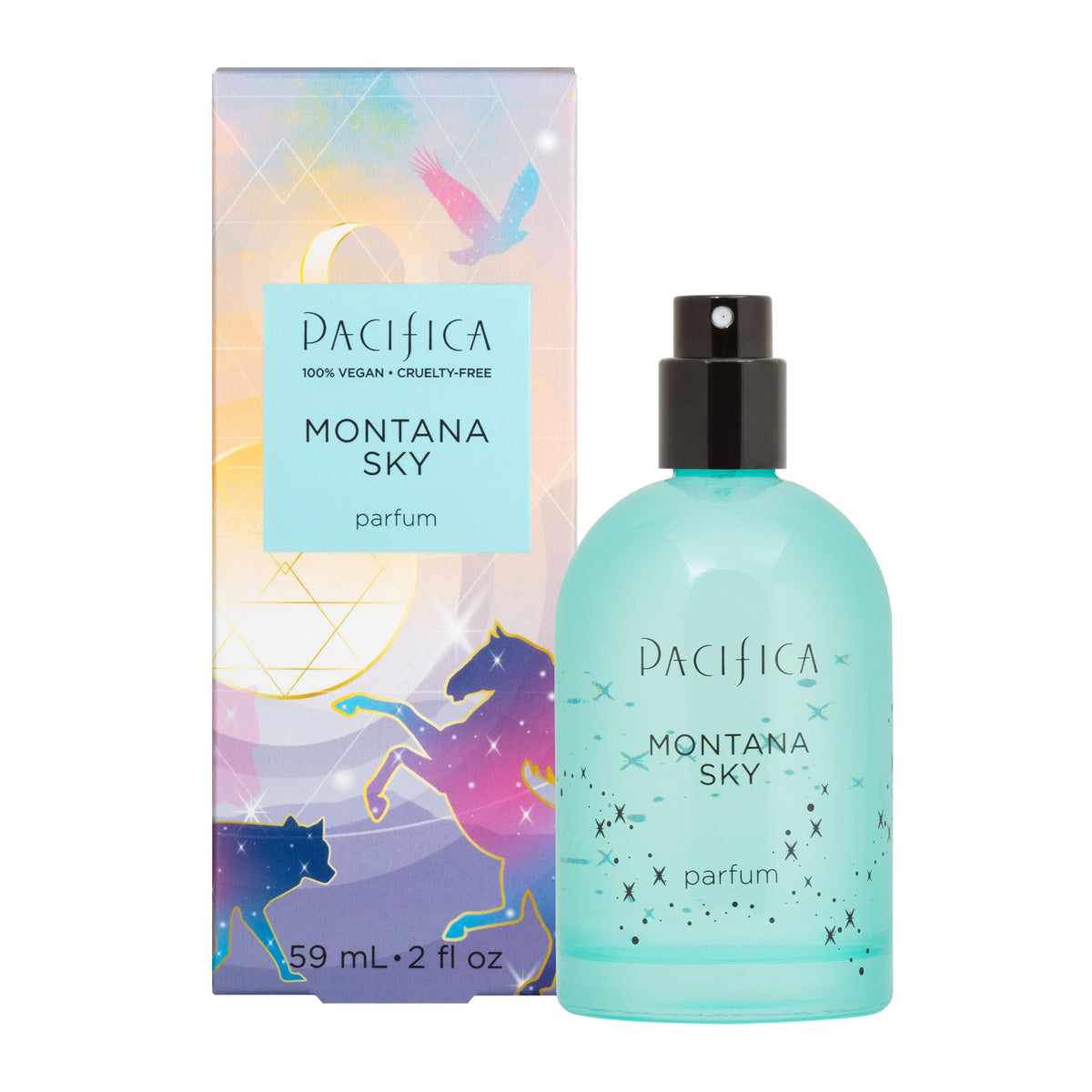 Pacifica Montana Sky Spray Perfume - Cedarwood, Elderflower, Vegan, 2 Fl Oz Eau De Toilette