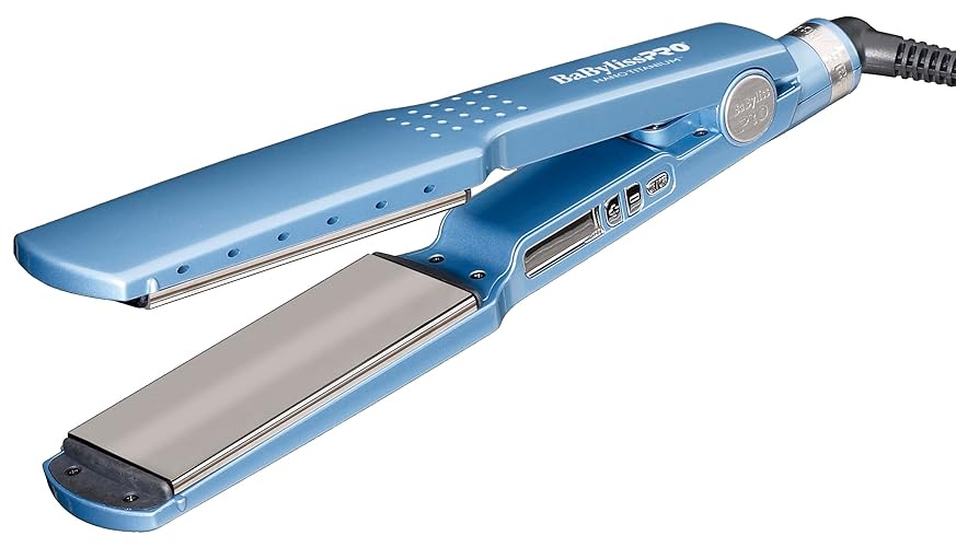 Babylisspro Nano Titanium Ionic Flat Iron, 1 3/4&quot; For Smooth, Shiny, Frizz-Free Hair