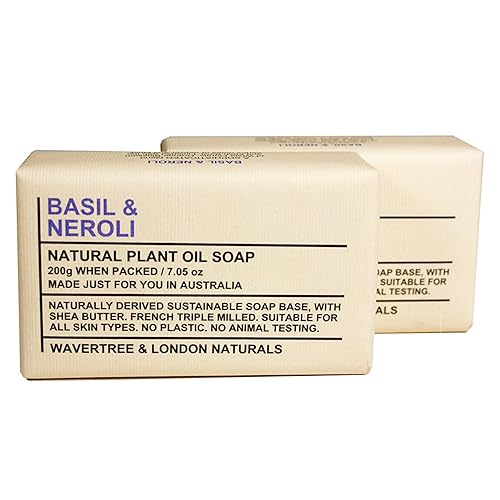 Wavertree & London Basil & Neroli Moisturizing Soap Bars, 7Oz, 2 Pack - Natural & Enriched