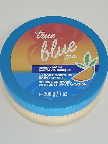 Bath & Body Works True Blue Spa Mango Body Butter, 24 Hour Moisture, 7 Ounce