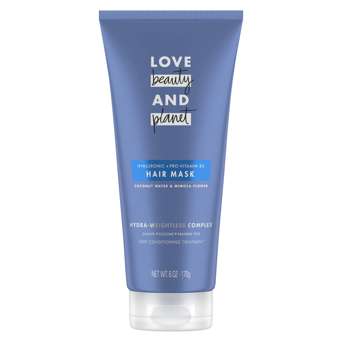 Love Beauty And Planet Coconut Water Hair Mask, Deep Conditioning, 6 Oz, Sulfate-Free, Paraben-Free