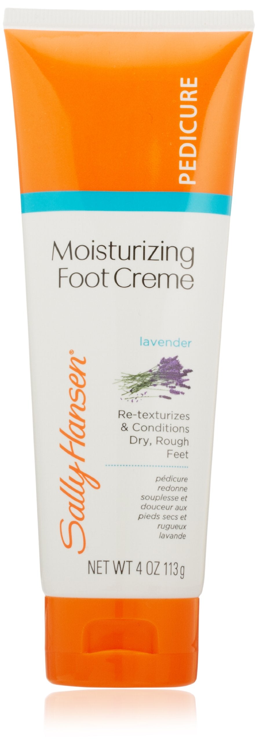 Sally Hansen Moisturizing Foot Cream, 4 Ounce - Pedicure Collection For Soft Feet