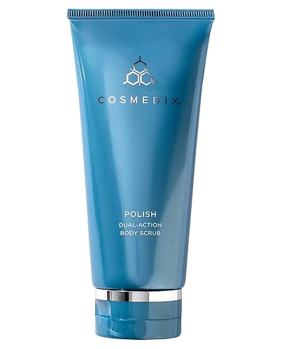 Cosmedix Polish Dual-Action Body Scrub, 6.3 Oz - Exfoliating, Hydrating, Skin Renewal