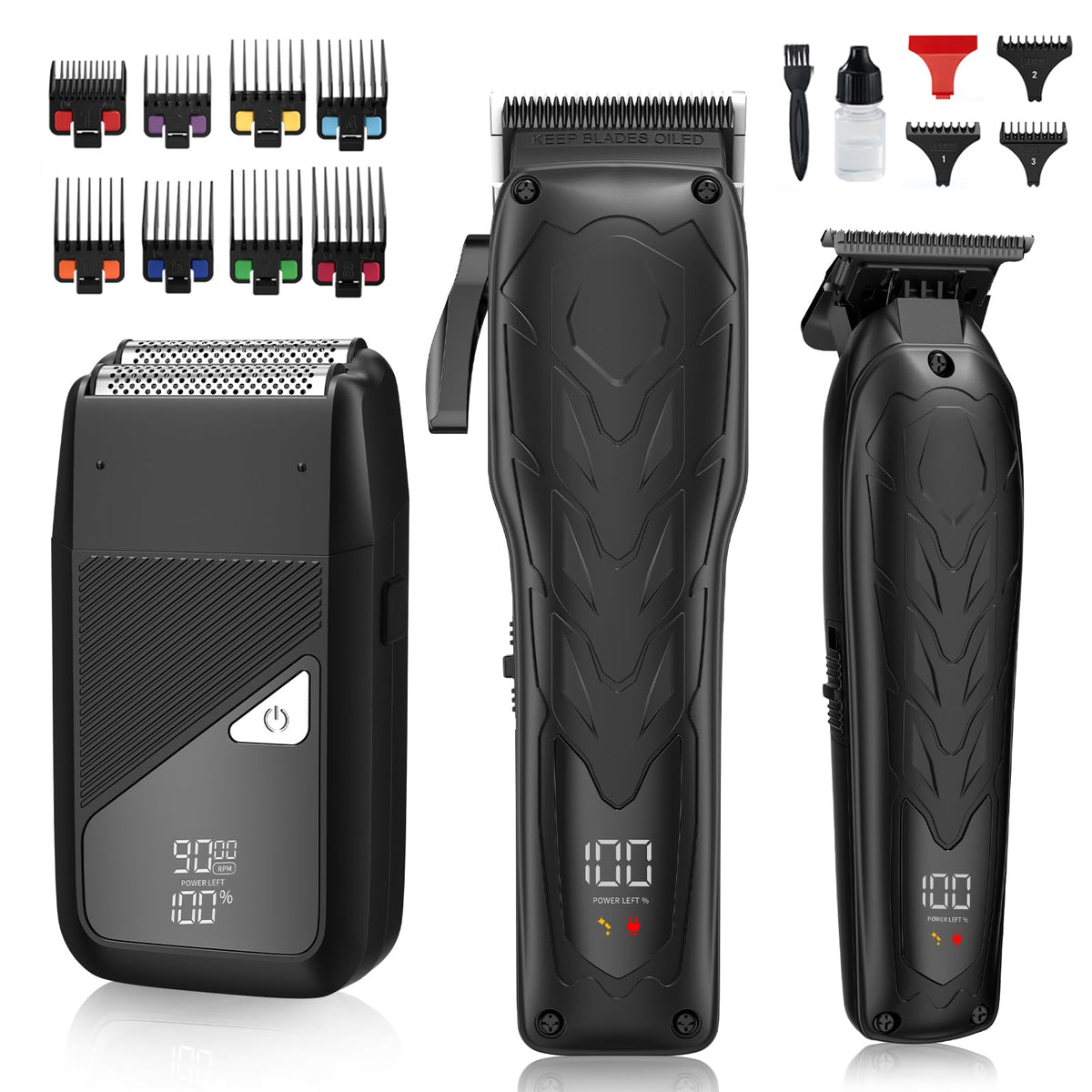 Qreeyx 7500Rpm Hair Clippers For Men, Waterproof Beard Trimmer & Hair Cutting Kit